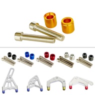 M8x45 Extension Adapter Radial mounting Brake Caliper Bracket Spacers Gaskets Bolts For 220mm Brake 