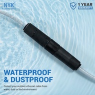 Barrel RJ45 Waterproof Outdoor RJ45 Barrel Coupler NYK