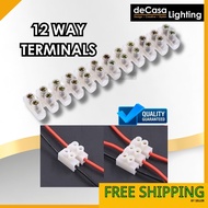 Decasa Lighting 12 Way Wire Connector / Terminal 12 Possition / 20Amp wire connecter (A-20AMP-CONNEC