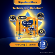 Bebelac 3 / Bebelac 1+ Vanila Susu Pertumbuhan Bubuk 800gr x4