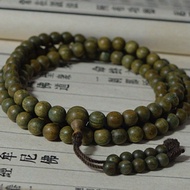 绿檀木108颗佛珠手串8mm转运珠佛珠手链108 beads of green sandalwood bracelet, 8mm rotation20250808