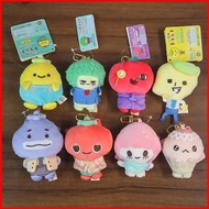 SQ1 San-X Toman Fruits Vegetables Plushie Cute Plush Cotton Doll Bag Charm QS1