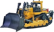 Ailejia 1/50 Scale Diecast Bulldozer Large Track Type Tractor Alloy Dozer Models Construction Vehicl