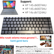 Keyboard HP 14S-dk0074AU 14S-dk0073AU 14s-dk1524AU new original
