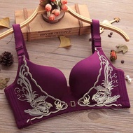 Women's Seamless Bra Thick Bus Push Up Bra Cup A to B Hook 4 Size 32-38 Fat Removal Bra art