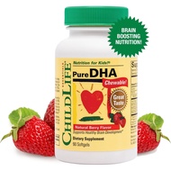 [sgstock] ChildLife Pure Dha Soft Gel Capsules, 90 Count - [Berry] [90 Count (Pack of 1)]