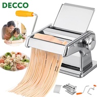Decco Household Pasta Noodle Machine Stainless Steel Manually Pressing Machine Dumpling Machine Kitc