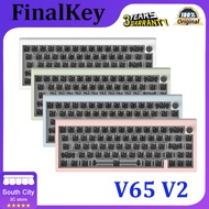 FinalKey V65 V2 Aluminum custom mechanical keyboard RGB hot-swappable VIA support