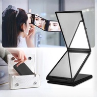 Portable Folding Makeup Mirror 4-Way Mirror 4-Sided Rear Mirror 360 Foldable Mirror 360 Folding Barb