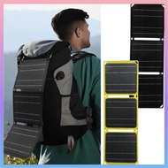 Foldable Solar Panel 21W 2A IP68 Waterproof Portable Solar Panel Charger with USB A and Type C Outpu