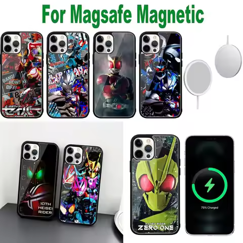 Masked Kamen Rider Phone Case For iPhone 16,15,14,13,12,11,Plus,Pro,Max,Mini Magsafe Magnetic Wirele