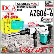 DCA DEMOLITION HAMMER 1350W Z1G-FF-06-6/ AZG06-6 (SDS-HEX 17MM)