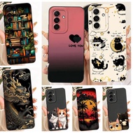 Cat Loogn Dragon Cartoon Painting Casing For Samsung Galaxy A36 A26 5G Matte Silicone Phone Case On 