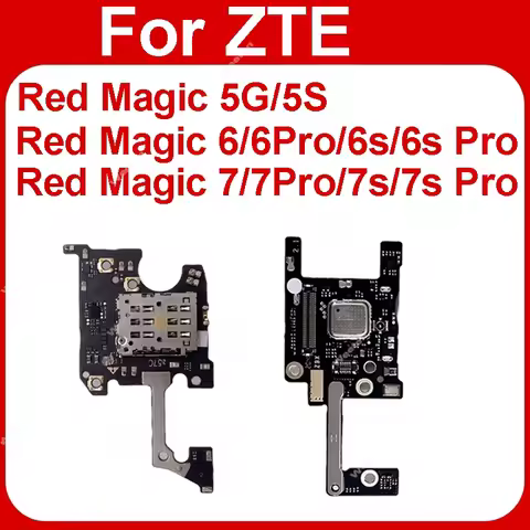SIM Card phone Board For ZTE Nubia Red Magic 5S 5G NX659J 6Pro 6 NX669J 6S 6R 7 7S NX679J MIC phone 