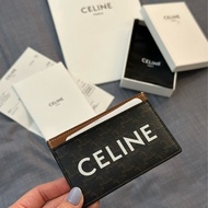 Celine 字母LOGO印花卡夾