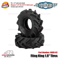 JConcepts 4008-02 Fling King 1.9" Tires 1.75"W x 4.75"H Fits - 1.9" Scale Truck Wheel