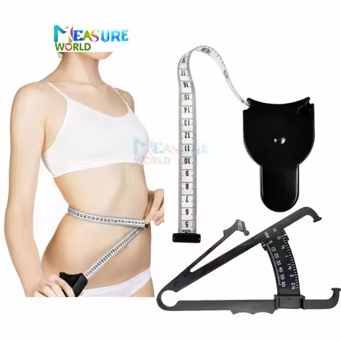 Health Care Skinfold Body Fat Caliper Body Fat Tester PLICOMETRO with body mass Tape with Measuremen