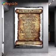 Super Psalm 91 Prayer Art Poster Print. "Psalm 91" Scripture Wall Art Canvas Painting Home Scripture