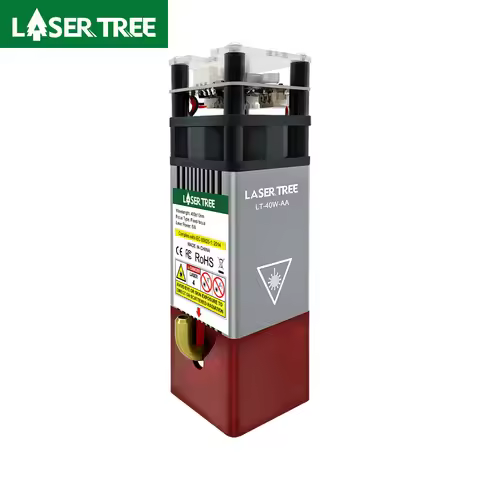 LASER TREE 4W 5W Power Laser Module 450nm TTL Blue Light Laser Head for Laser Engraving Cutting Wood