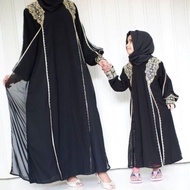 Jual Abaya Arab Saudi Hitam Casual Turki Dhubai Couple Ibu Dan Anak Bo