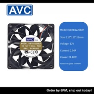 DBTB1225B2F AVC 12025 12V 2.04A 12cm Violent High Speed High Air Volume Supercharged Fan