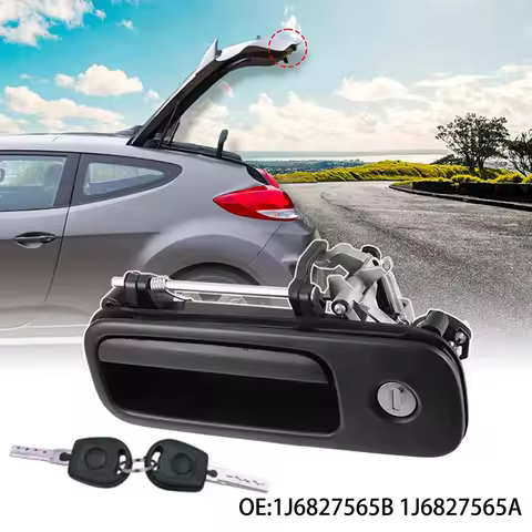 Tailgate Handle Lock+Key for VW Golf MK3 & MK4 Car Rear Door Handle 1J6827565B 1J6827565A
