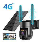 3MP CCTV Solar Outdoor 4G SIM Card 365 Days Ultra Long Battery Standby Waterproof 360 PTZ IP Camera PIR Motion Detection