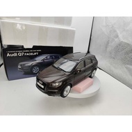 [Ready Stock 1] Jingshang Audi Q7Facelift Car Model Alloy Full Open Brown 1/18 Scale Original Packag