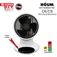 HOUM Air Circulator Fan C6 / C8 - Desk Fan with Remote Control