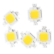 5 PCS IC LED หลอดไฟสีขาวอุ่น10W 3200K 800LM 9 - 12V