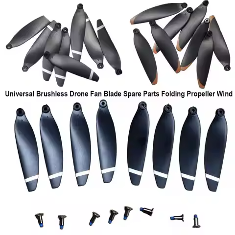 Universal Brushless Fan Plastic Black Blade Spare Parts Folding Propeller Wind for L900 PRO/ SE /MAX