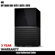 WD 16TB l 20TB l 28TB My Book Duo Desktop External Hard Drive (3 Years Local warranty)