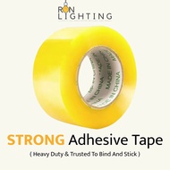 Packer Packing Yellow Tape 45mmX60mm Heavy Duty Strong Adhesive Sellotape Packing Transparent Tape S