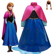 Frozen Costume Anna Dress For Baby Girl 3-10 Years Old Anna Costume Princess Dress For Birthday
