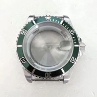 40mm Magnifier Solid-back Watch Case Aluminium Bezel Steel Case for 8215/8200/8205/2813 Movement