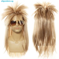 ALLGOODS Short Curly Wig Punk Fasion False Natural Nightclub Bar Wig Halloween 70s 80s Synthetic Sof