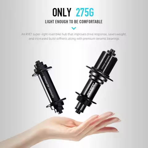 RYET 20H/24H Ceramic Bearings Hubs Road Bike Hubset 6 Pawls 275g J-bend Racing Hub R13 Racing CUBE B