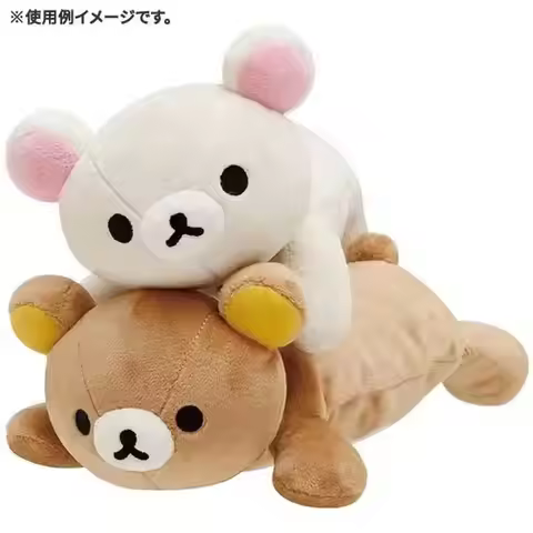 Japanese cute san-x rilakkuma bear plush pencil bag kawaii large capacity student stationery storage
