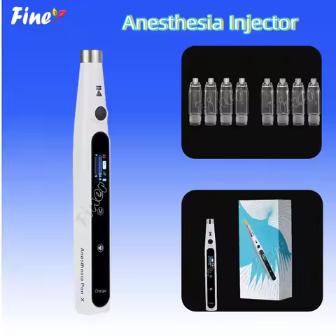 Finer Dental Anesthesia Injector Painless Local Dental Anesthetic Pen Capsule Syringe with Operatabl