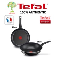TEFAL Simply Clean Frying Pan 28cm + Wok Pan 28cm