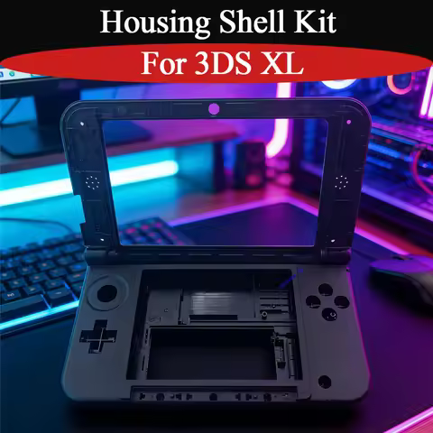 For 3DS XL/LL Replacement Top and Middle Housing Shell Cover Case with Full Buttons Pen For 3DS XL/L