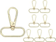 QUARKZMAN Pack of 8 Swivel Carabiner Hooks, Swivel Bag Clips, 1.18 Inch ID x 1.81 Inch Length 360° M