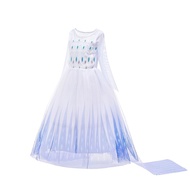Dress For Kids Girl Frozen 2 Elsa Princess Costume Summer Baby Toddler Clothes Snow Queen Gown Snowflake Costumes Wig Crown Accessories Wedding Party Dresses For Kid Girls