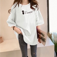 [AMYGO] 2024 M-5XL Loose T shirt Women Plus Size Tshirt Woman Plus Size T Shirt Big Size Loose Tshir