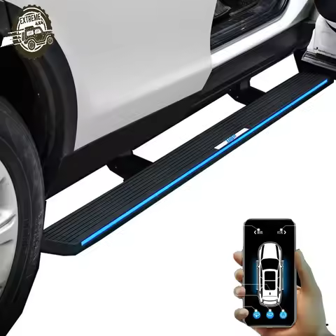 Retractable Led Light Power Automatic Electric Pedal Car Running Board Auto Side Steps for bmw X5 X6