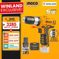 Ingco by Winland Cordless Impact Drill 12V Lithium-Ion CIDLI1232 ING-CT
