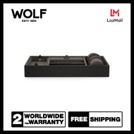 ถาดเครื่องประดับ WOLF1834 รุ่น Blake Valet Tray With Cuff (Black/Grey)