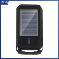 Bike Light Solar Charging Panel High Brightness Double Lamp Head Front Light with Horn Rechargeable
