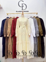 🌸 CD 🎈New dress #6975 ชุดสวยเรียบหรู ใส่ได้ทุกโอกาส ✨ Size : Free Size อก 46" เอว 42" ยาว 53"