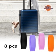 8Pcs Universal Silicone Luggage Wheel Protector Rubber Luggage Wheel Protector For Trolley Suitcase 